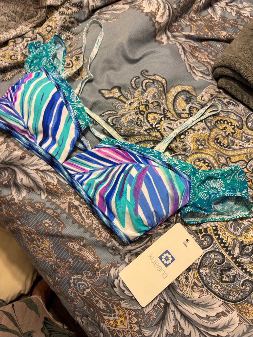 NEW Ladies size Large KULEANA BATHINGSUIT TOP
